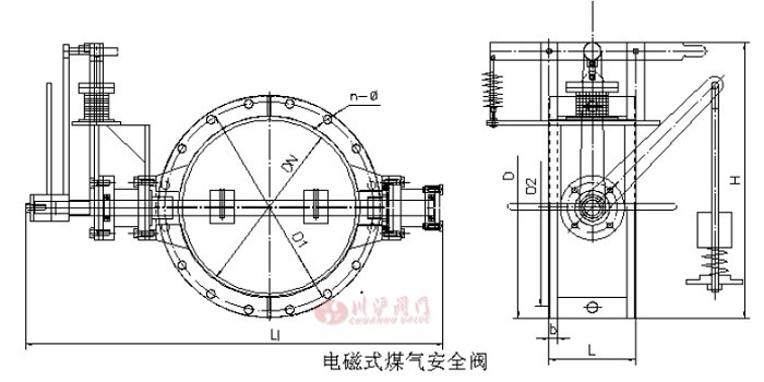 電磁煤氣安全閥結(jié)構(gòu)圖